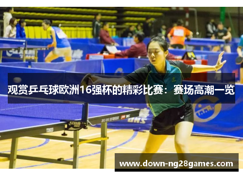 观赏乒乓球欧洲16强杯的精彩比赛：赛场高潮一览