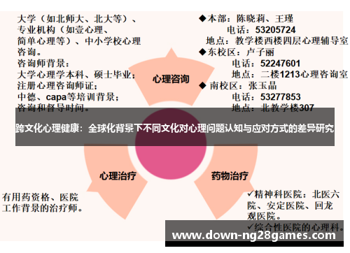 跨文化心理健康：全球化背景下不同文化对心理问题认知与应对方式的差异研究